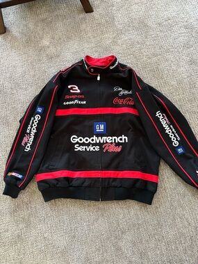 Dale Earnhardt Chase Authentics Black/Red Goodwrench Racing Bomber Jkt